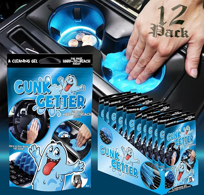 Cleaning Gel for Those Hard to Reach Places, Automotive Cup Holder Electronic Keyboard Office, Slime Gel Cleaner Dust Crumb R