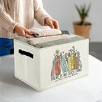 Book Lovers Gifts Storage Bins & Boxes with Handles, Bookish Gifts Foldable Basket for Organizing, Reader Gift Collapsible St