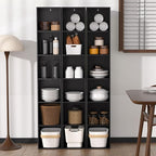 6 Cube Storage Organizer, Narrow Open Shelf Bookcase, Freestanding 6 Cube Storage Shelf, Moisture-Proof Scratch-Resistant Mel