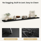 Fun Memories Floating Shelves for Wall, Rustic Wood Wall Mounted Shelves for Bathroom, Bedroom, Living Room & Kitchen, Storag