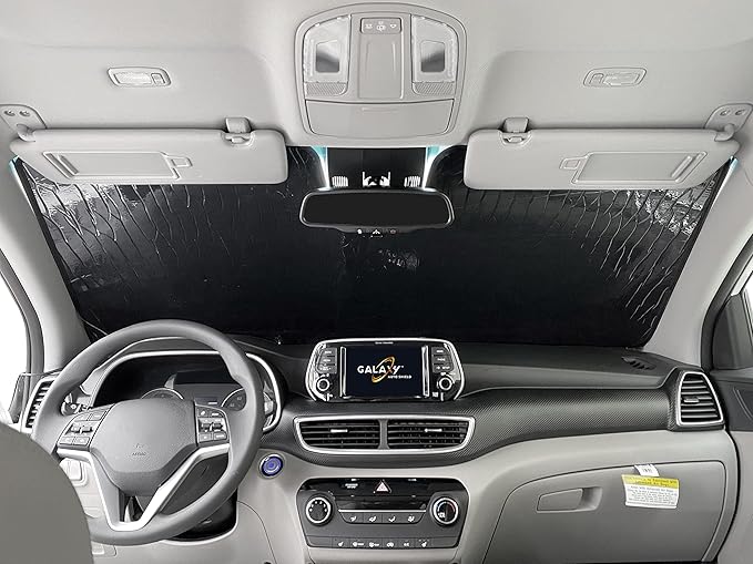 Custom Fit Windshield Sun Shade for 2007-2026 Mercedes Benz Sprinter & Freightliner Sprinter Cargo Van Crew Passenger Motorhome, Insulated Sunshade Privacy Accessories Blockout UV Reflector Protection