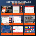 LAUNCH Creader Elite for Land Rover Jaguar OBD2 Scanner, Full System Diagnostic Tool, Bi-Directional Scan Tool, All Reset