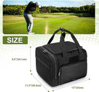 DSLEAF Small Golf Trunk Organizer Bag for Men & Women, Golf Car Locker with Bottom Shoe Space for A Pair of Shoes, Multiple