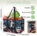 Reusable Grocery Bags Heavy Duty Shopping Bags Foldable Large Tote Bags with Long Handles & Hard Bottom