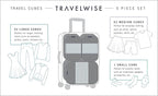TravelWise Packing Cubes, Navy Stripes, Set (5262370)