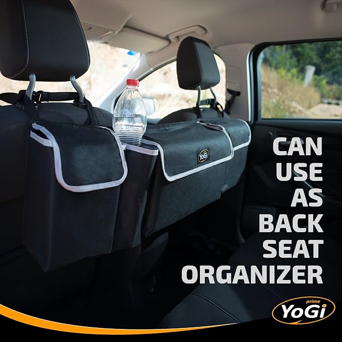 YoGi Prime Trunk Organizer for Suv | Hanging Trunk Organizer, Cars Trunk Organizers | Waterproof, 4 Pocket Backseat Storage Sol