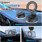 Car Phone Holder for Magsafe [Strongest Suction & Magnetic] 360° Adjustable Car Phone Mount,Cell Phone Holder for Your Car for All Smartphones & All Car Models
