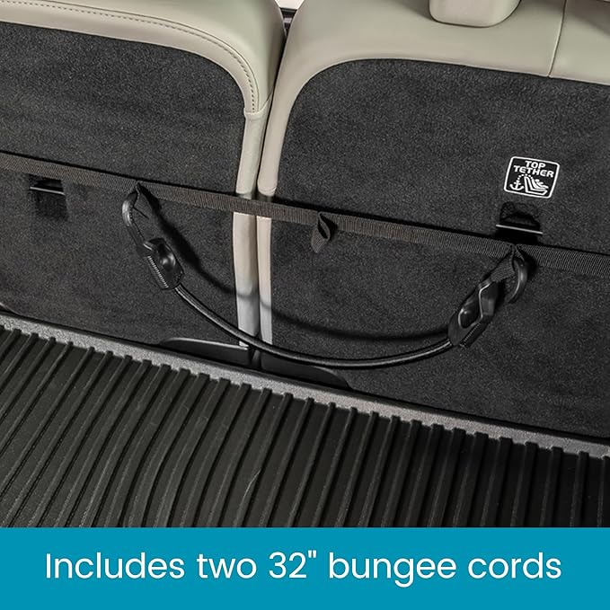 High Road HoldTight Trunk Organizer Cargo Strap with Bungee Cords and Carabiners for SUVs, Hatchbacks and Vans