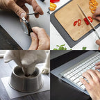 CATTONGUE GRIPS Non-Adhesive Anti-Slip Mat - Multi-Purpose Non-Slip Pad for Countertops, Desks, Tables & Workspaces - Ideal D