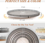 21" Lazy Susan Wood Turntable Organizer for Kitchen Decor, Farmhouse Round Wooden Lazy Susan Organization and Storage for Cab