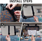 Car Tissue Holder Car Visor Organizer Tissue Box Holder for Car Sun Visor Organizer with Car Vehicle Accessories Essentials Interior for Women Men Blue Orange Diamond Tie-dye