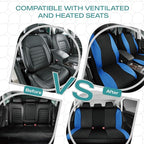 Skechers Car Seat Covers,Leather Seat Covers with GOGA Mat Technology,Waterproof Car Seat Covers Front Seats,Airbag Compatibl
