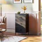 AODK Dresser for Bedroom Nightstand Small Dressers Chest of Drawers End Table for Living Room, Closet Dresser with 3 Storage 