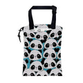 Car Garbage Bag Cute Panda Hanging Canvas Car Trash Bag Waterproof Drawstring Car Back Seat Organizer for Car Back Front Seat Console with Adjustable Buckle