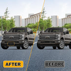 Lower Front License Tag Plate Bracket Compatible with Ford F250 F350 F450 F550 Super Duty 2023 2024 2025 2026, Black Bumper W