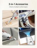 Aspiron Cordless Handheld Vacuum, 24KPA Powerful Car Vacuum, 2-Speed, 2 Charging Methods, Wireless Charger, Ergonomic Handle,