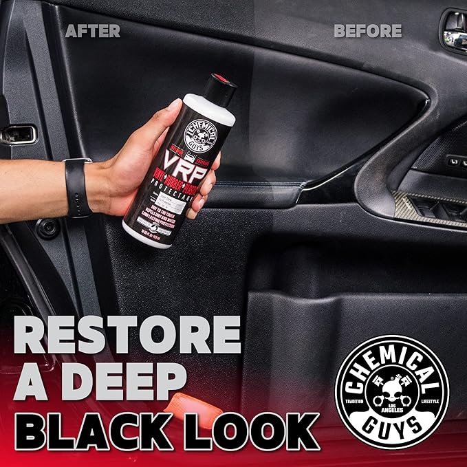 Chemical Guys VRP Vinyl, Rubber, and Plastic Dressing - Tire Dressing, Non-Greasy, Dry-to-the-Touch Shine for Tires, Trim, an
