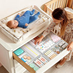 DIMJ Drawer Organizer Clothes Storage - 16 Pack Baby Dresser Organizer for Nursery, Foldable Drawer Dividers for Bedroom Clos