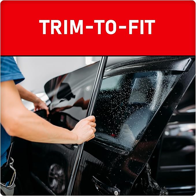 Black Magic Insta-Cling 5% VLT Tinted Window Film, Reusable Car Window Tint — Black