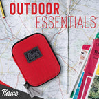 Thrive Mini First Aid Kit - Compact Travel Essentials Pack - Waterproof Camping Essentials Set - Portable Car First Aid Kit &