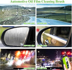 3PCS Clear Vision Windshield Cleaner, Automotive Oil Film Cleaning Brush for Car Windows, Windshield Oil Film Remover for Car