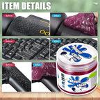 Auto Dynasty Car Cleaning Gel 5 Pack, Car Detailing Kit Cleaner Slime Putty Jelly, Car Interior Air Vent Dust Cleaner for Cam