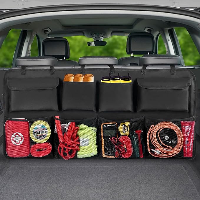Car Trunk Organizer, Backseat Hanging Organizer with 8 Large Storage Bag Super Capacity -Trunk Organizer for SUV,Truck,Van -Your Space