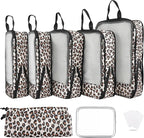 7 Pcs Compression Packing Cubes for Travel Luggage, Lightweight Suitcase Organizer Bags Set, Compression Packaging Cube for T