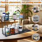 Pull Out Medicine Organizer,Slide Out Storage Drawers,Spice Rack Organizer for Cabinet,Pill Bottle Storage for Holding Vitami