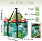 Reusable Grocery Bag, Foldable Large Shopping Tote Bag for Groceries Kitchen Picnic Car Trunk