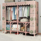 Portable Wardrobe Closet For Hanging Clothes, Installation-free Wardrobe, One-piece Folding Design,closet Organizer System,wa