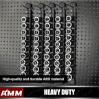 AMM 6-Piece Socket Organizer, 1/2 inch Drive ABS Tools Socket Holder,Heavy Duty Socket Racks, Premium Quality Socket Clip Rai