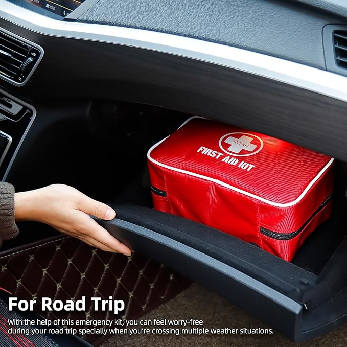 330 Piece First Aid Kit, Premium Waterproof Compact Trauma Medical Kits for Any Emergencies, Ideal for Home, Car, Travel, Cam
