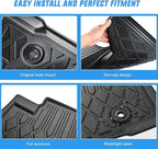 Nilight TPE Floor Mats for Toyota Tacoma Double Cab 2018 2019 2020 2021 2022 2023,All Weather Custom Fit Heavy Duty Floor Liners
