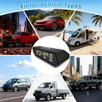 Tire Pressure Monitoring System TPMS, Solar Charge Tire Pressure Monitor with 4 External Sensors & 6 Alarm Modes, 0-99 PSI, Real-time Wireless TPMS for Car Sedan SUV Pickup - with 4 Tire Valve Caps