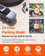 Vantrue E1 Lite 1080P Dash Cam, Mini Car Camera with Night Vision, 60fps Dash Cam with GPS and Speed, Wi-Fi APP Control, Loop