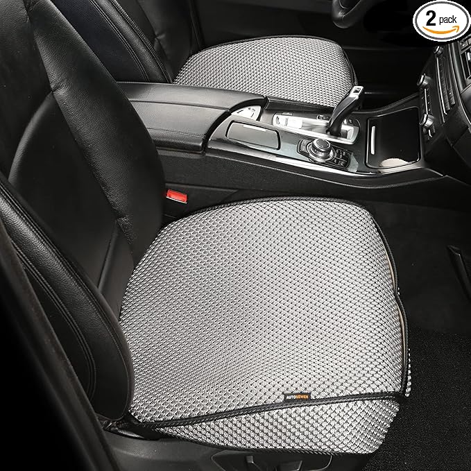 Auto Newer Breathable Universal Four Seasons Car Seat Covers， Luxury Car Seat Cushion，Protectors for Front Seat Bottoms,Compa