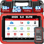Launch X431 PROS V 5.0 2026 Newly Bidirectional Scan Tool Bluetooth Launch Scanner with DBSCar VII Connector 38+ Reset for All