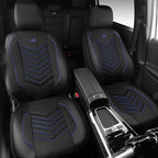 CAR PASS 3D Foam Mesh Leather Car Seat Covers Front Seats, Breathable Front Seat Cover for Cars, Comfortable Universal Fit fo