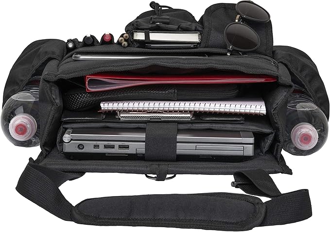 Tidify Car Front Seat Organizer [2025 UPDATED] with Dedicated Tablet and Laptop Storage Stabilizing Side Straps Soft Adjustable Shoulder Strap and Hardened Buckles Your Office Away from Office.