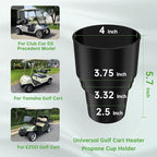 10L0L 2 Pack Golf Cart Cup Holder, Dash Adapter for Portable Propane Heater Cylinder, Universal Replacement Drink Holder for 
