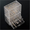 ProCase Acrylic Earrings Holder Organizer Box, Large Clear Earring Jewelry Storage Transparent Stackable Drawers Jewelry Disp