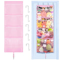 Woodoulogy Hanging Stuffed Animal Storage, Over Door Large Plush Toy Organizer with Metal Hook, Baby Accessory Holder Idea fo