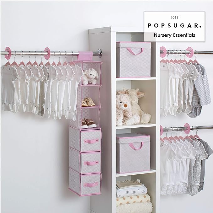 Delta Children Nursery Storage 48 Piece Set - Easy Storage/Organization Solution - Keeps Bedroom, Nursery & Closet Clean, Inf