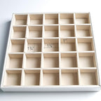 Frebeauty Earring Organizer Classic Jewelry Box 50 Slots Double Layer Jewelry Storage Case with 6 Necklace Hook and Bracelet 