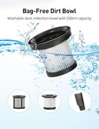 Aspiron Cordless Handheld Vacuum, 24KPA Powerful Car Vacuum, 2-Speed, 2 Charging Methods, Wireless Charger, Ergonomic Handle,