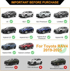 Autekcomma Roof Rack Cross Bars for Toyota RAV4 2019-2025 (Not Fit 2024 LE/Adventure/TRD Off-Road/Hybrid Woodland Edition) Anti-Theft Lock Mechanism Tie-Down Loop Aluminum Anti-Corrosion Crossbars