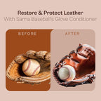 SARNA BASEBALL Glove Leather Conditioner - Use on Baseball Gloves, Softball Gloves, and Other Leather Sports Equipment - Made