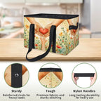 Reusable Grocery Bags Heavy Duty Shopping Bags Foldable Large Tote Bags with Long Handles & Hard Bottom