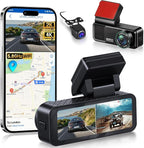 4K Dual Dash Cam Front and Rear with 5Ghz WiFi, GPS, ADAS & Blind Spot Detection, 3.16" IPS 4K-3840 * 2160P Car Dash Camera, 